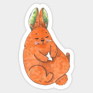 carrot rabbit Sticker